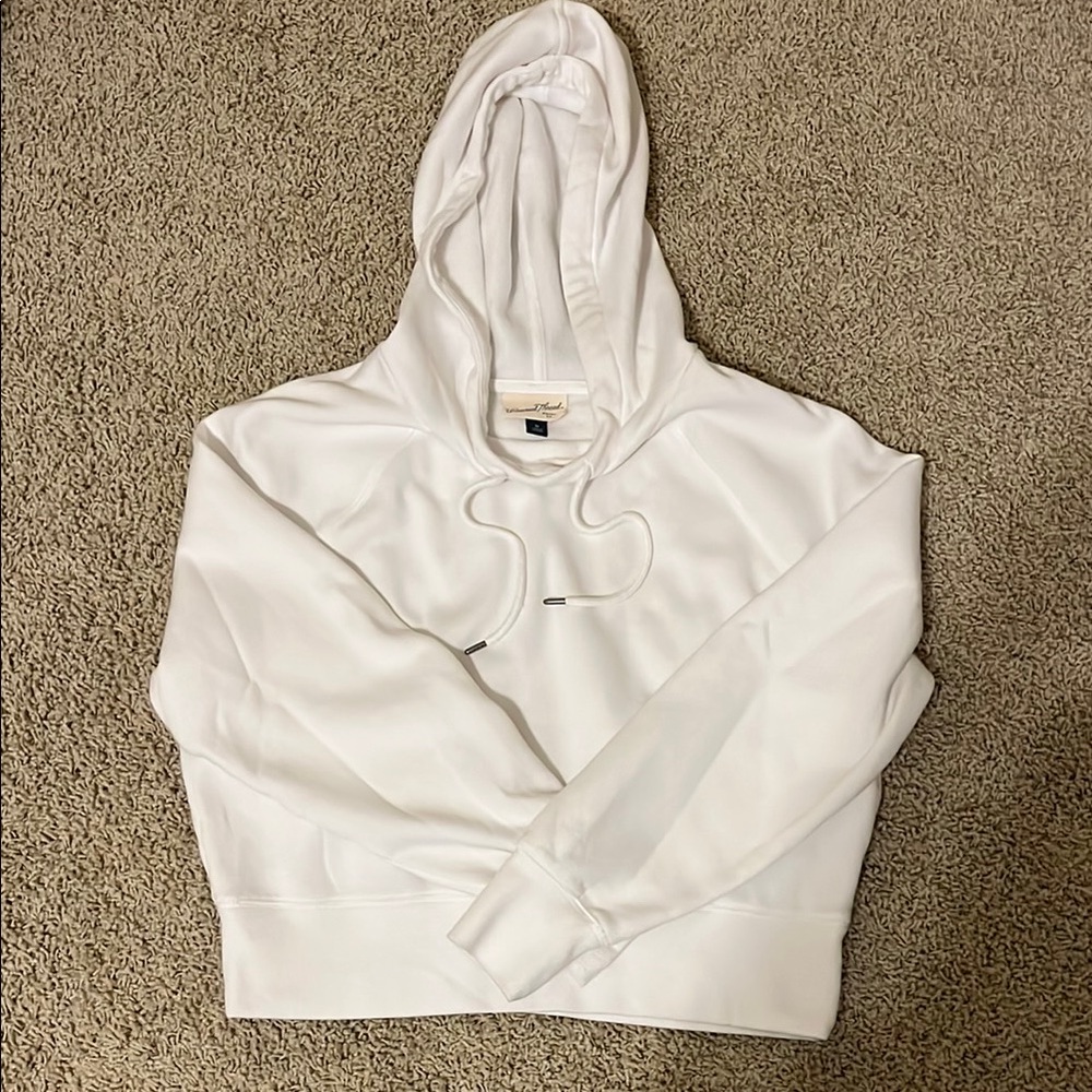 White Hoodie Top